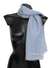 Missoni Light Blue Cashmere Unisex Neck Wrap Scarf -   -  Missoni.